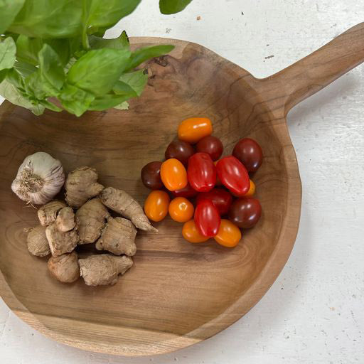 Organic Teak Round Platter