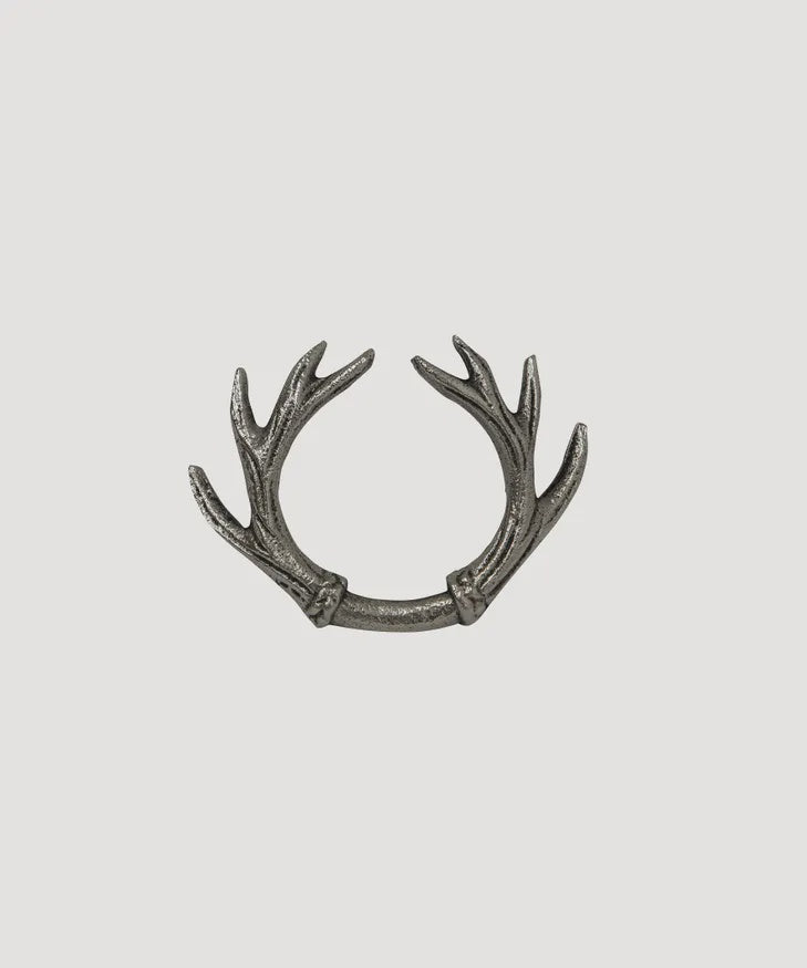 Silver Antler Napkin Ring Set