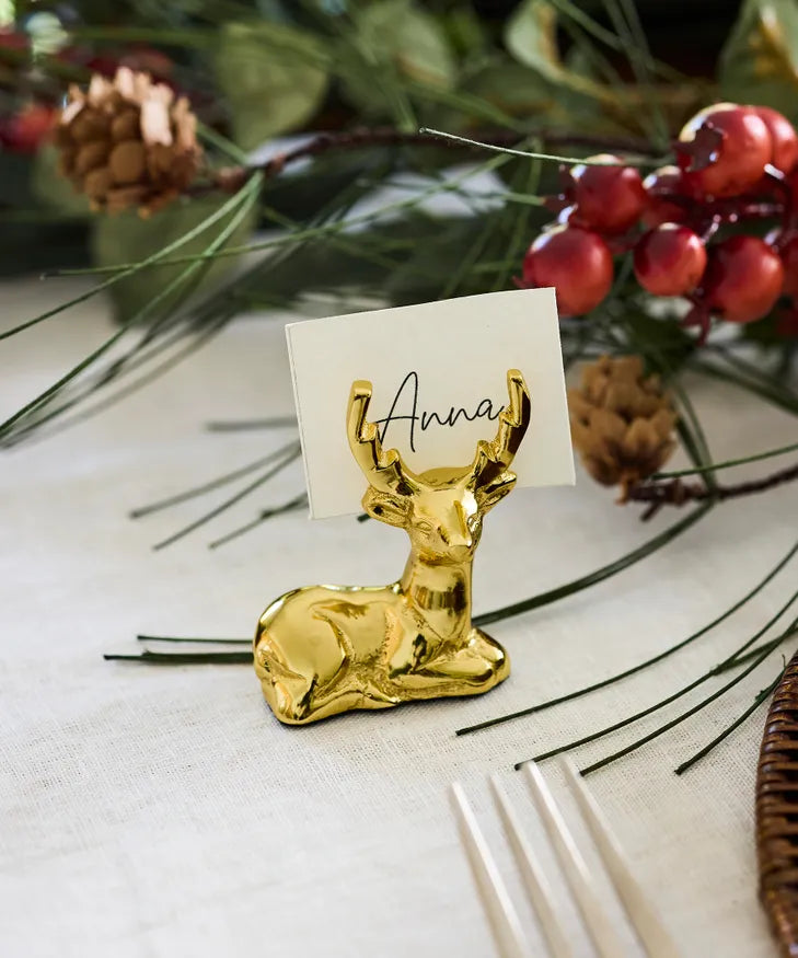 Reindeer Cardholder Gold Set