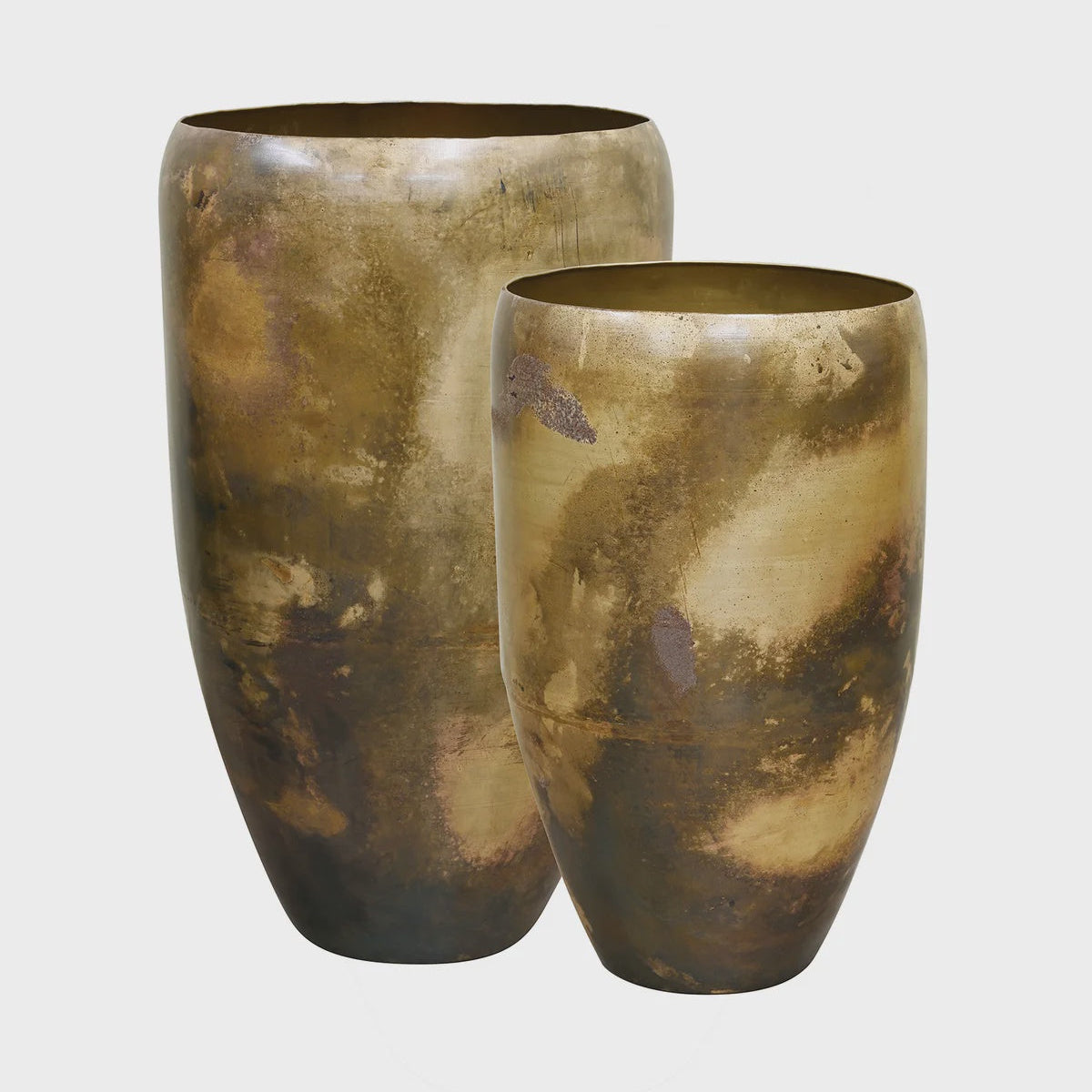 Antique Gold Kelda Metal Pot