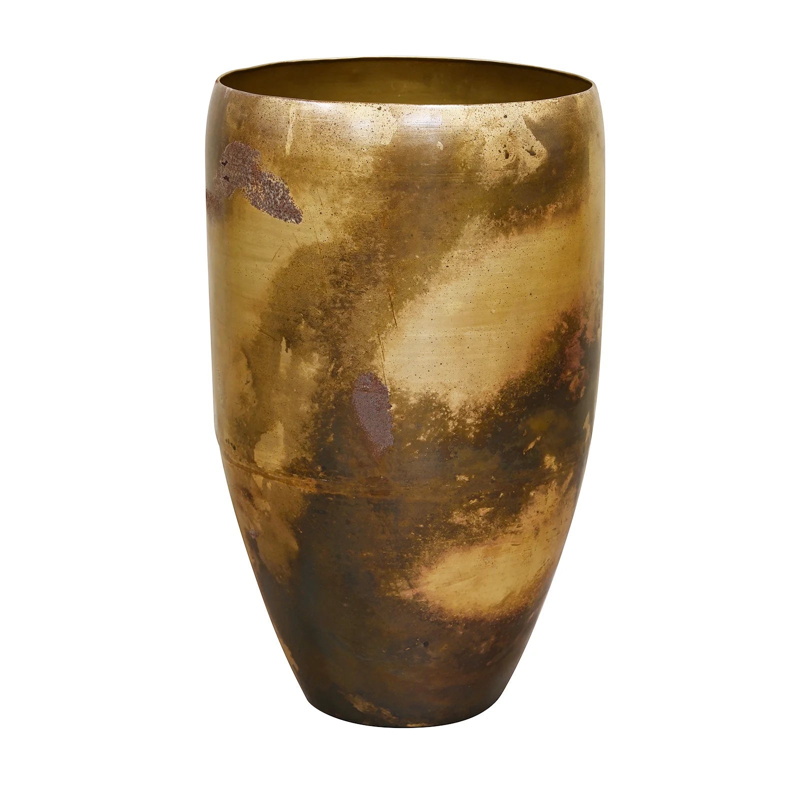Antique Gold Kelda Metal Pot