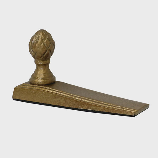 Acorn Door Stopper in Brass Antique Finish