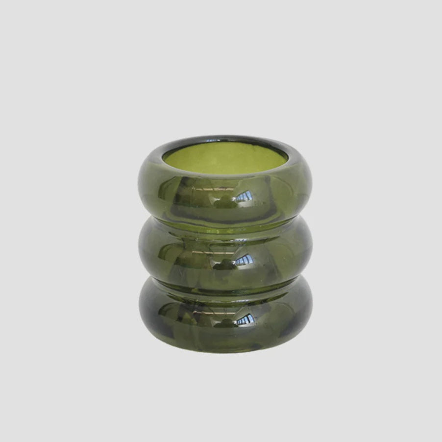 Verde Glass Candle Holder