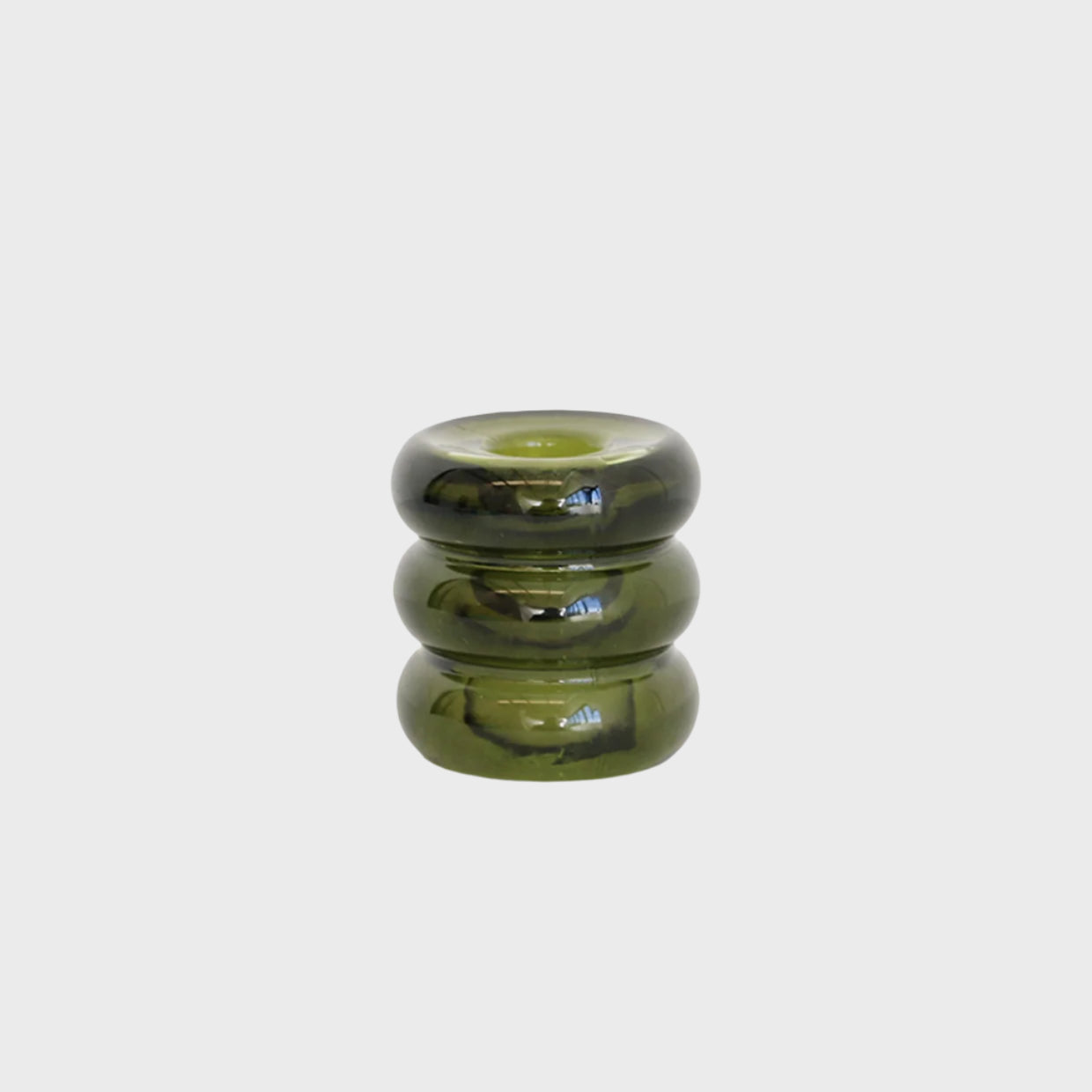 Verde Glass Candle Holder