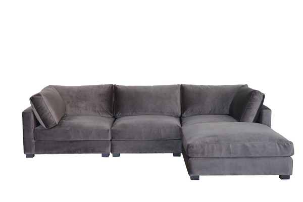 BAX Modular Sofa - Charcoal Velvet