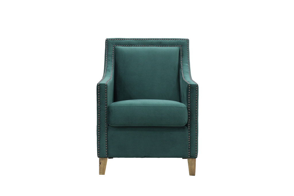 Studded Chelsea Chair - Jewel Green