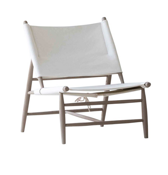 JONES Simple Chair White Cover/Smokey Grey Oak