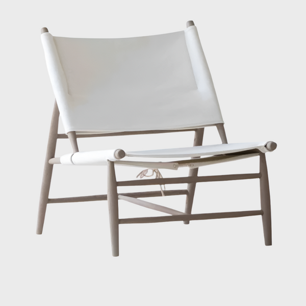 JONES Simple Chair White Cover/Smokey Grey Oak